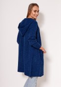 Sweter Kardigan Model PA019 Cobalt - MKM MKM Sweter Kardigan Model PA019 Cobalt - MKM MKM