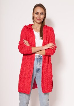 Sweter Kardigan Model PA019 Coral - MKM MKM