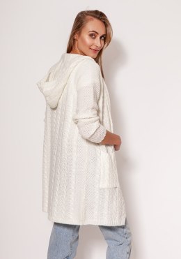Sweter Kardigan Model PA019 Ecru - MKM MKM