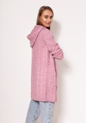 Sweter Kardigan Model PA019 Pink - MKM MKM Sweter Kardigan Model PA019 Pink - MKM MKM