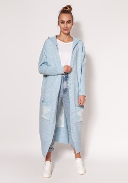Sweter Kardigan Model PA020 Błękit - MKM MKM