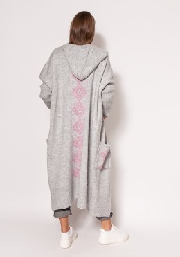 Sweter Kardigan Model PA020 Light Grey - MKM MKM