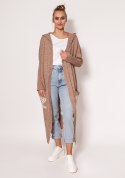 Sweter Kardigan Model PA020 Mocca - MKM MKM Sweter Kardigan Model PA020 Mocca - MKM MKM