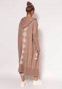 Sweter Kardigan Model PA020 Mocca - MKM MKM Sweter Kardigan Model PA020 Mocca - MKM MKM