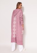 Sweter Kardigan Model PA020 Pink - MKM MKM Sweter Kardigan Model PA020 Pink - MKM MKM