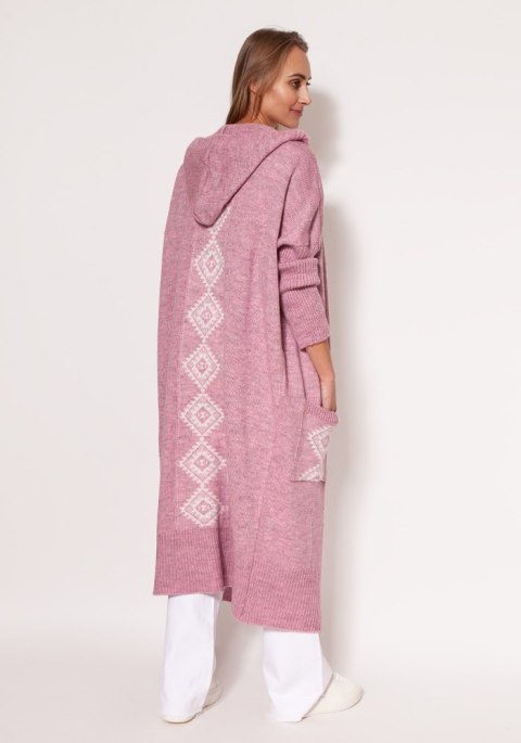 Sweter Kardigan Model PA020 Pink - MKM MKM Sweter Kardigan Model PA020 Pink - MKM MKM