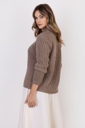 Sweter Kardigan Model SWE120 Mocca - MKM MKM Sweter Kardigan Model SWE120 Mocca - MKM MKM