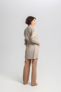 Sweter Kardigan Model SWE334 Beige - MKM MKM Sweter Kardigan Model SWE334 Beige - MKM MKM