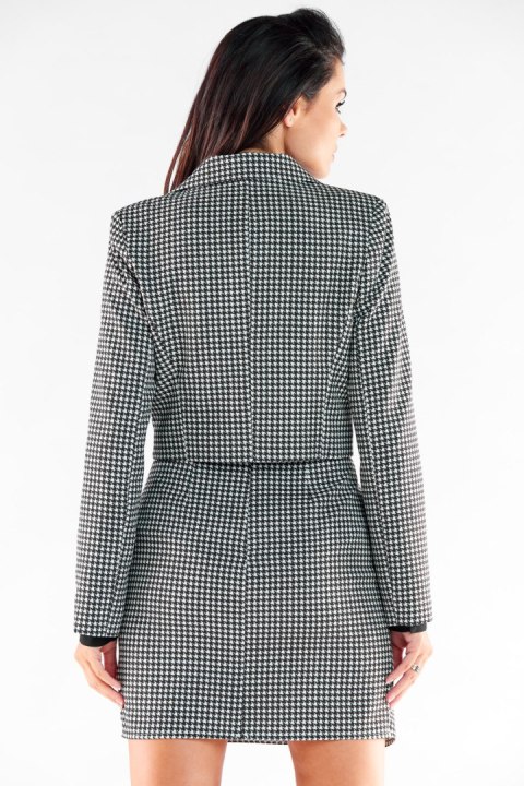 Żakiet Model A529 Houndstooth - awama Awama Żakiet Model A529 Houndstooth - awama Awama
