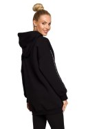 Bluza Damska Model MOE696 Black - Moe Moe Bluza Damska Model MOE696 Black - Moe Moe