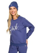 Czapka Damska Model MOE709 Indygo - Moe Moe Czapka Damska Model MOE709 Indygo - Moe Moe