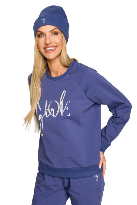 Czapka Damska Model MOE709 Indygo - Moe Moe Czapka Damska Model MOE709 Indygo - Moe Moe