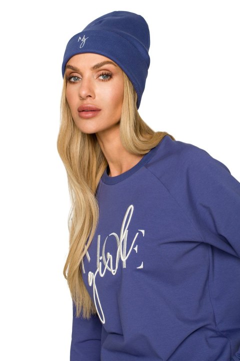 Czapka Damska Model MOE709 Indygo - Moe Moe Czapka Damska Model MOE709 Indygo - Moe Moe
