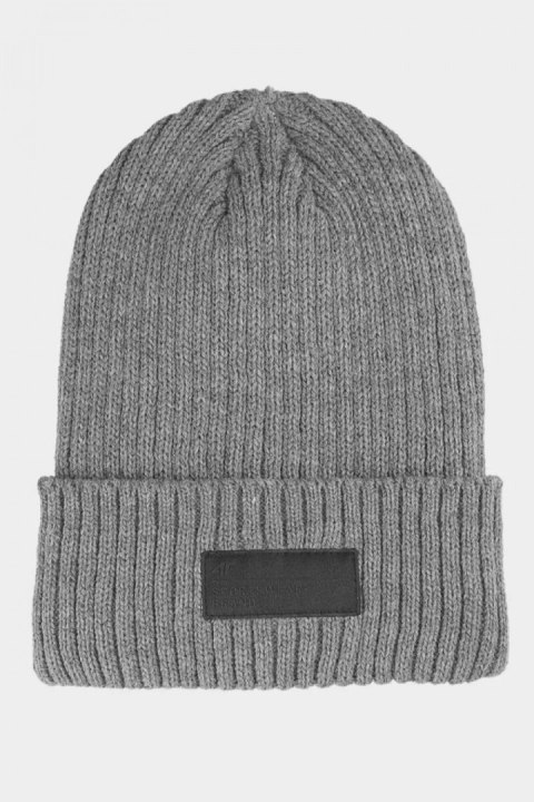Czapka Męska Model 4FAW23ACAPM306-24M Grey - 4F 4F Czapka Męska Model 4FAW23ACAPM306-24M Grey - 4F 4F