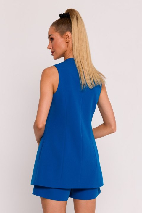 Kamizelka Model MOE776 Blue - Moe Moe Kamizelka Model MOE776 Blue - Moe Moe