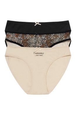 Komplet Figi Model Mimi 36508 K046 3pack Beige/Black - Henderson Henderson