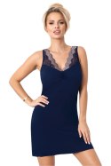 Koszulka nocna Koszula Nocna Model Olimpia II Dark Blue - Donna Donna Koszulka nocna Koszula Nocna Model Olimpia II Dark Blue - Donna Donna