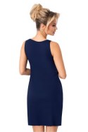 Koszulka nocna Koszula Nocna Model Olimpia II Dark Blue - Donna Donna Koszulka nocna Koszula Nocna Model Olimpia II Dark Blue - Donna Donna