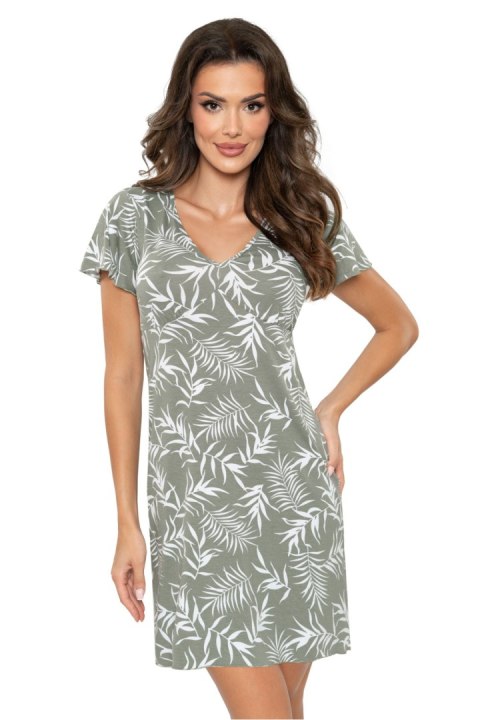 Koszulka nocna Koszula Nocna Model Paloma Olive - Donna Donna Koszulka nocna Koszula Nocna Model Paloma Olive - Donna Donna