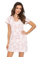 Koszulka nocna Koszula Nocna Model Rosalia Powder Pink - Donna Donna Koszulka nocna Koszula Nocna Model Rosalia Powder Pink - Donna Donna