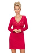 Koszulka nocna Koszula Nocna Model Silvana Long Wine - Donna Donna Koszulka nocna Koszula Nocna Model Silvana Long Wine - Donna Donna