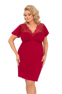 Koszulka nocna Koszulka Model Doris Plus Burgund - Donna Donna