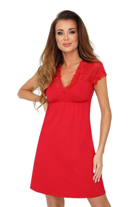 Koszulka nocna Koszulka Model Klarisa Red - Donna Donna Koszulka nocna Koszulka Model Klarisa Red - Donna Donna