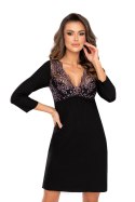 Koszulka nocna Koszulka Model Larisa II Black - Donna Donna Koszulka nocna Koszulka Model Larisa II Black - Donna Donna