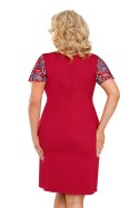 Koszulka nocna Koszulka Model Rita Plus Burgund - Donna Donna Koszulka nocna Koszulka Model Rita Plus Burgund - Donna Donna