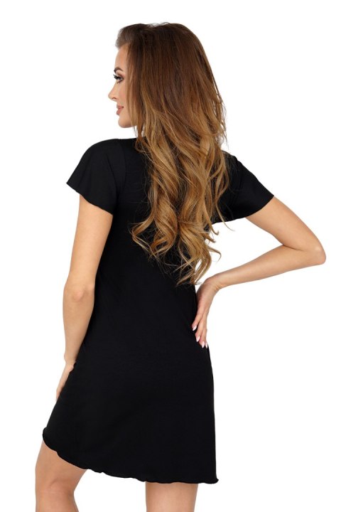 Koszulka nocna Koszulka Model Roma Black - Donna Donna Koszulka nocna Koszulka Model Roma Black - Donna Donna