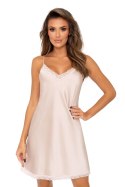 Koszulka nocna Koszulka Model Tiffani Beige - Donna Donna Koszulka nocna Koszulka Model Tiffani Beige - Donna Donna