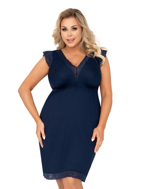 Koszulka nocna Koszulka Model Vera Plus Dark Blue - Donna Donna Koszulka nocna Koszulka Model Vera Plus Dark Blue - Donna Donna