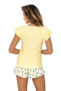 Piżama Damska Model Ananas 1/2 Yellow - Donna Donna Piżama Damska Model Ananas 1/2 Yellow - Donna Donna