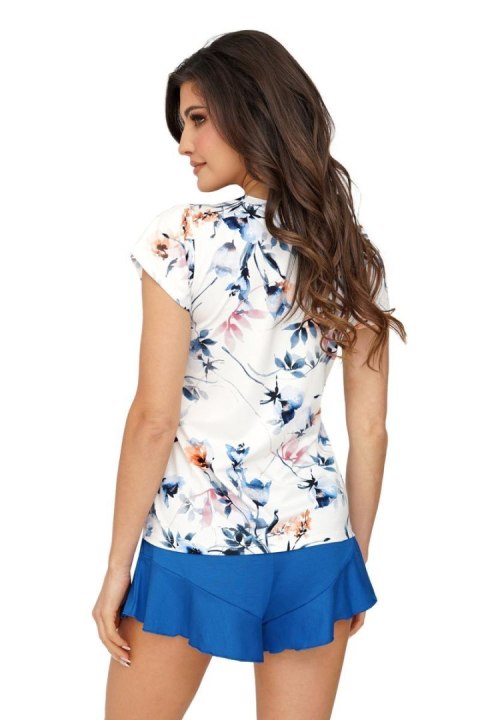 Piżama Damska Model Astrid 1/2 Cobalt - Donna Donna Piżama Damska Model Astrid 1/2 Cobalt - Donna Donna