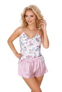 Piżama Damska Model Rosa 1/2 Powder Pink - Donna Donna Piżama Damska Model Rosa 1/2 Powder Pink - Donna Donna