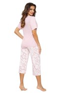 Piżama Damska Model Rosalia 3/4 Powder Pink - Donna Donna Piżama Damska Model Rosalia 3/4 Powder Pink - Donna Donna