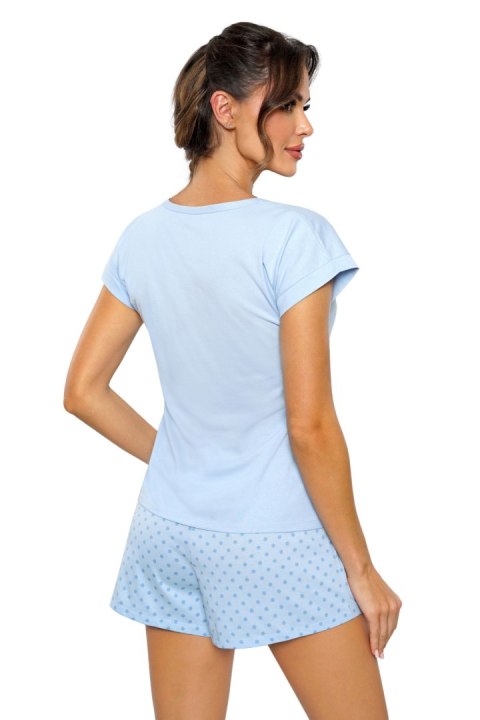 Piżama Damska Model SKY short Blue - Donna Donna Piżama Damska Model SKY short Blue - Donna Donna