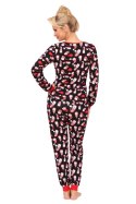 Piżama Damska Model Santi Long Black - Donna Donna Piżama Damska Model Santi Long Black - Donna Donna