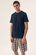 Piżama Męska Model Dexter 42617-59X Navy - Henderson Henderson Piżama Męska Model Dexter 42617-59X Navy - Henderson Henderson