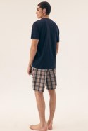Piżama Męska Model Dexter 42617-59X Navy - Henderson Henderson Piżama Męska Model Dexter 42617-59X Navy - Henderson Henderson