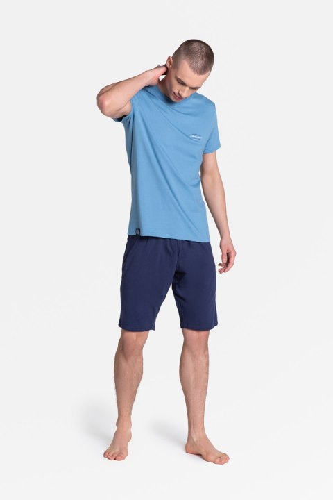 Piżama Męska Model Duty 38881-95X Blue/Navy - Henderson Henderson Piżama Męska Model Duty 38881-95X Blue/Navy - Henderson Henderson