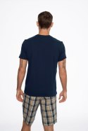 Piżama Męśka Model Ethos 41294-59X Navy/Beige - Henderson Henderson Piżama Męśka Model Ethos 41294-59X Navy/Beige - Henderson Henderson