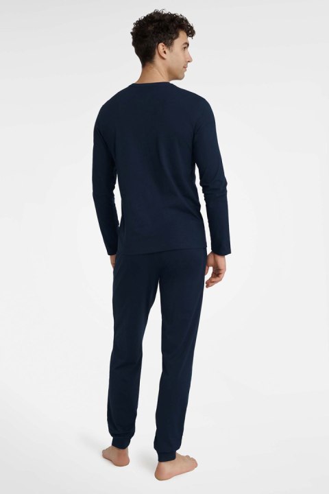 Piżama Męska Model Icicle 40953-59X Navy - Henderson Henderson Piżama Męska Model Icicle 40953-59X Navy - Henderson Henderson