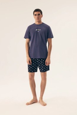 Piżama Męska Model Sake 42606 Dark Blue - Henderson Henderson