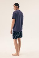 Piżama Męska Model Sake 42606 Dark Blue - Henderson Henderson Piżama Męska Model Sake 42606 Dark Blue - Henderson Henderson