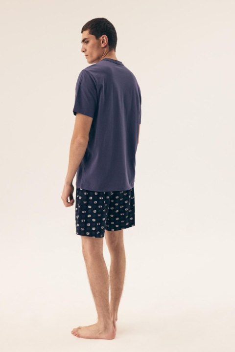 Piżama Męska Model Sake 42606 Dark Blue - Henderson Henderson Piżama Męska Model Sake 42606 Dark Blue - Henderson Henderson