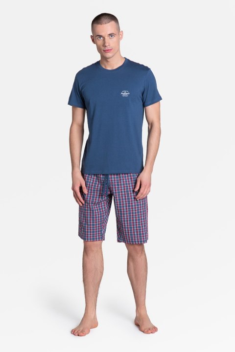 Piżama Męska Model Zeroth 38364-59X Navy - Henderson Henderson Piżama Męska Model Zeroth 38364-59X Navy - Henderson Henderson