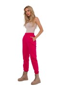 Spodnie Dresowe Model MOE760 Malina - Moe Moe Spodnie Dresowe Model MOE760 Malina - Moe Moe
