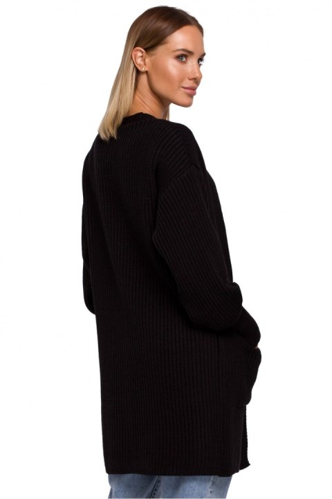 Sweter Kardigan Model MOE538 Black - Moe Moe Sweter Kardigan Model MOE538 Black - Moe Moe