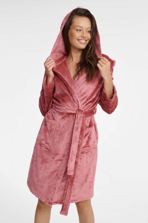 Szlafrok Damski Model Glossy 41066-39X Pink - Henderson Henderson Szlafrok Damski Model Glossy 41066-39X Pink - Henderson Henderson